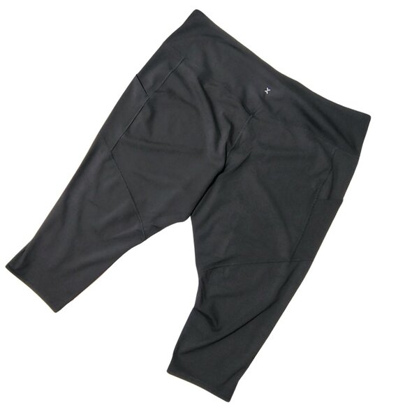 Xersion EverUltra Crop Legging 4X Black High-Rise Quick-Dri NWT Activewear - Picture 2 of 7